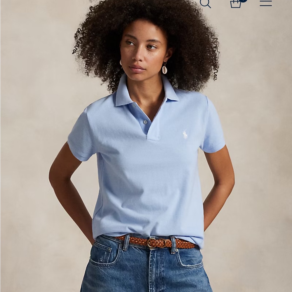 Polo Ralph Lauren Iconic Light Blue Short Sleeve Classic Polo
